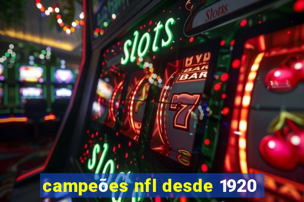 campeões nfl desde 1920